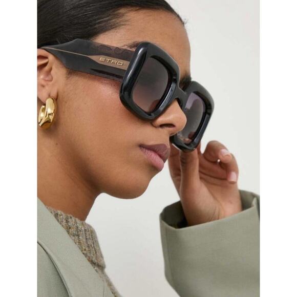 New Etro ETRO0015/S 2LFHA Brick Color Square Sunglasses, Authentic main image 7